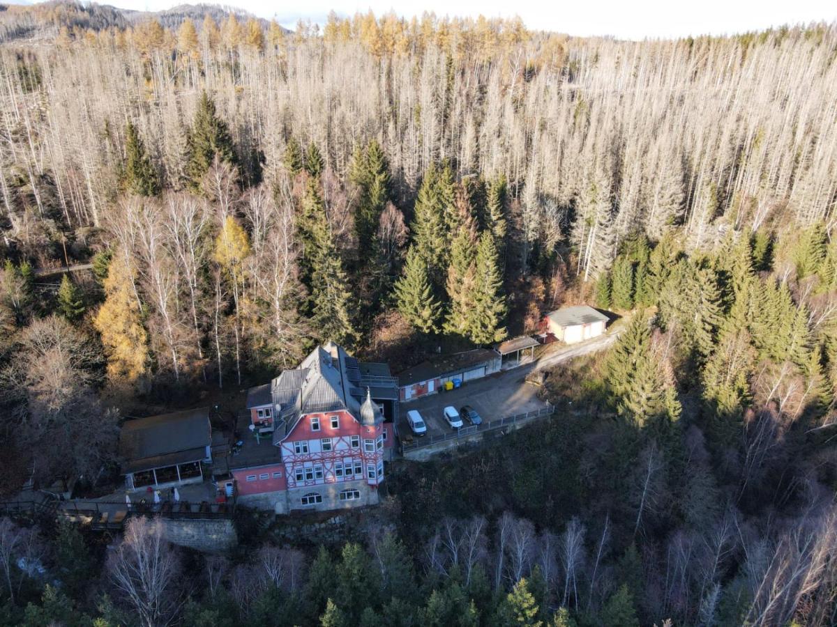 Waldgasthaus & Berghotel Steinerne Renne ヴェルニゲローデ エクステリア 写真