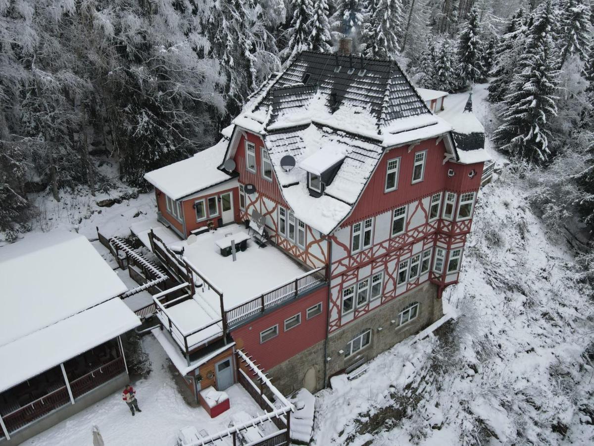 Waldgasthaus & Berghotel Steinerne Renne ヴェルニゲローデ エクステリア 写真